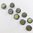 Trachtenknopf mit echtem Perlmutt ❖ oliv