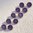 Trachtenknopf mit echtem Emaille ❖ lila