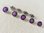 Trachtenknopf mit echtem Emaille ❖ lila