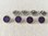 Trachtenknopf mit echtem Emaille ❖ violett