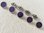 Trachtenknopf mit echtem Emaille ❖ violett