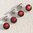 Trachtenknopf mit echtem Emaille ❖ rot