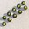 Trachtenknopf mit echtem Emaille ❖ olivgrün