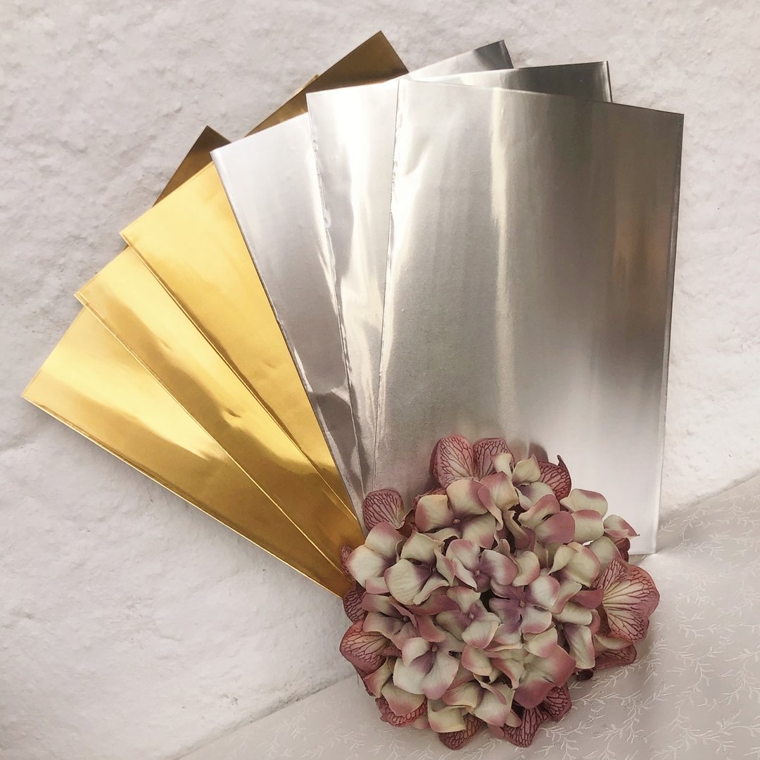 Metallfolie ❖ Wickelfolie gold-silber