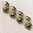 Trachtenknopf mit echtem Emaille ❖ Blumenkranz