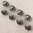 Trachtenknopf mit echtem Emaille ❖ Blumenkranz