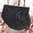 perlenbestickte Handtasche ❖ schwarz