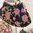 perlenbestickte Handtasche ❖ schwarz - rosa