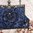 perlenbestickte Handtasche ❖ Rose nachtblau