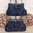 perlenbestickte Handtasche ❖ Rose nachtblau