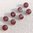 Trachtenknopf mit echtem Emaille ❖ burgund