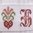 handgesticktes Monogramm ❖ terrakotta-lachs