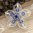 handgefertigte Blütenhaarnadel 3er Set ❖ blau