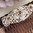 filigraner Trachtenhaarkamm ❖ Swarovski beige