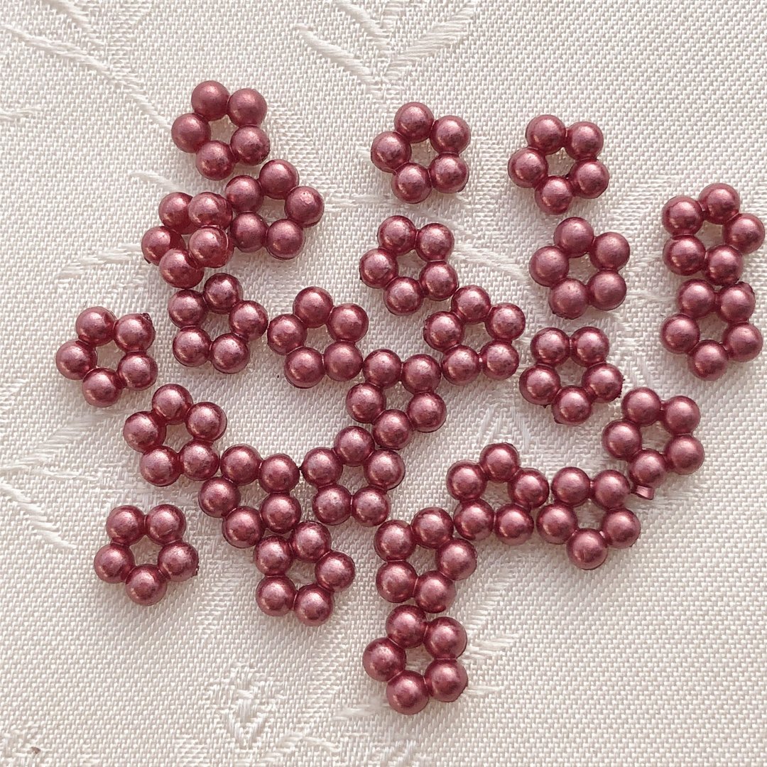 Perlenblume weinrot ❖ 5 mm