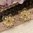 handgefertigte Blütenhaarnadel 3er Set ❖ gold-burgund