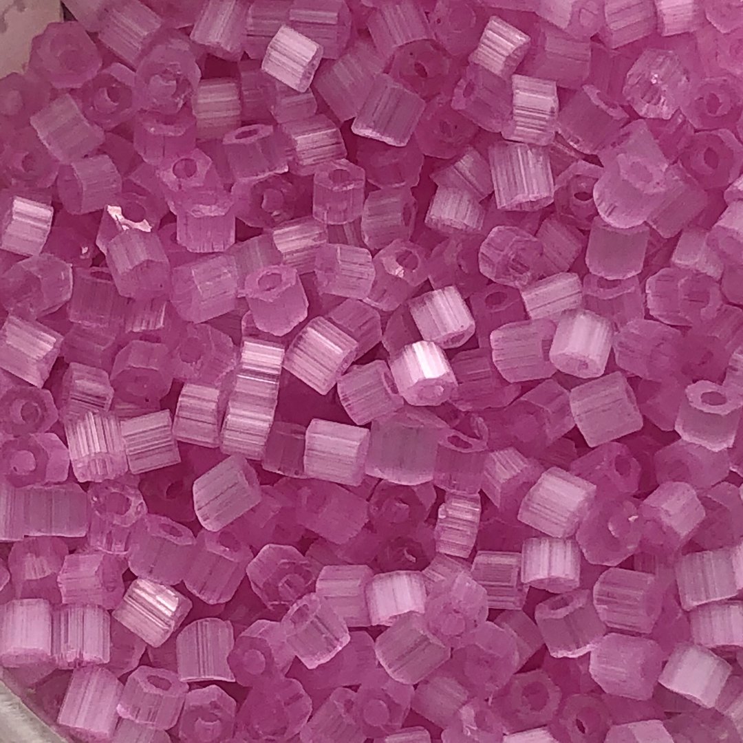 Rocailles ❖ Glasstifte rosa matt