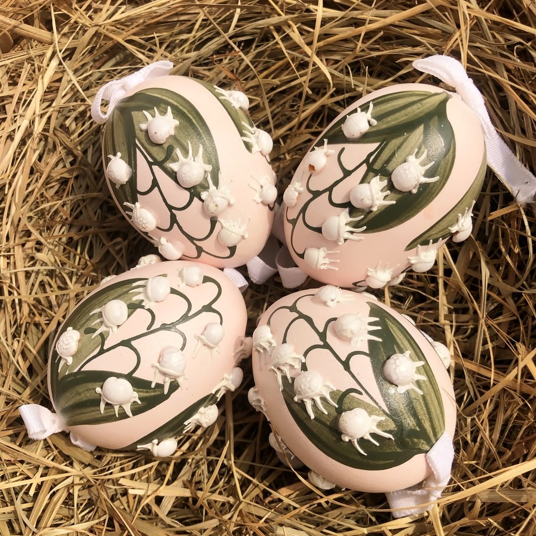 handbemalte Ostereier ❖ Maiglöckchen