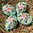 handbemalte Ostereier ❖ Blumenstrauß apfelgrün