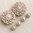 filigrane Schürzenschließe ❖ Perle weiß